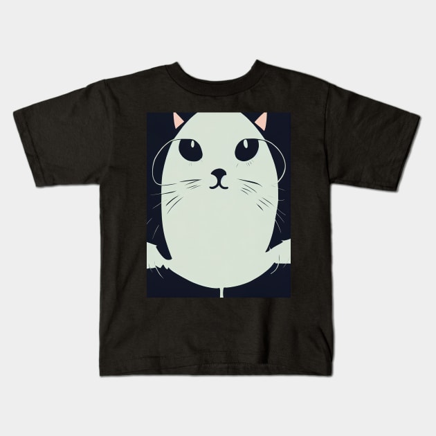 cat halloween minimali gotic Kids T-Shirt by ComicsFactory